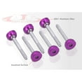 thumbnail image 3 of For 1988-2000 Honda Civic CRX Del Sol / 1990-2001 Acura Integra JDM Sport 6-Piece Aluminum Rear Lower Control Arms LCA Dress Up Washers Bolts Kit (Purple) - EF EG EK DA DC2, 3 of 4
