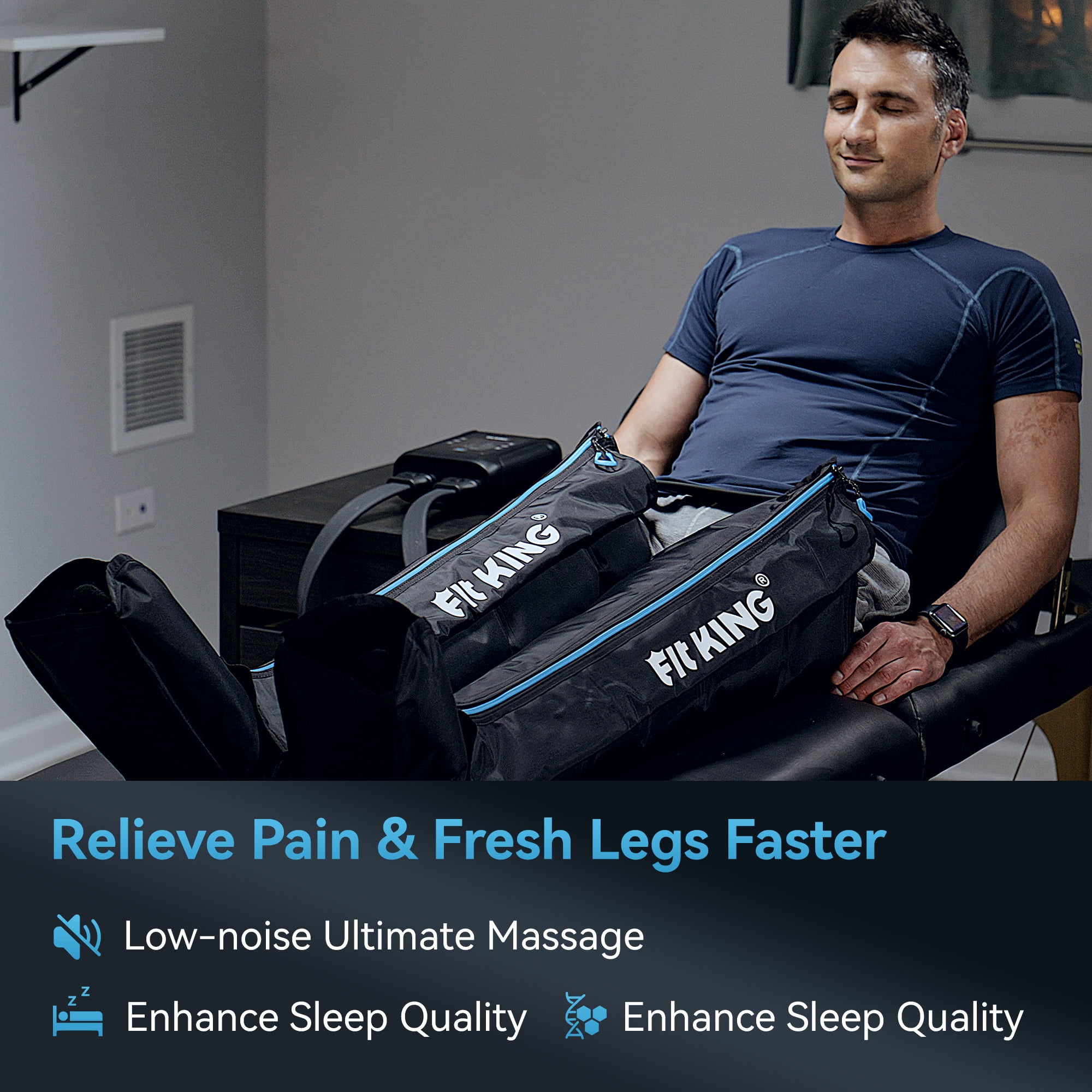 FIT KING Professional Air Compression Leg Recovery System