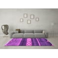 thumbnail image 3 of Ahgly Company Indoor Rectangle Abstract Purple Modern Area Rugs, 7' x 10', 3 of 4