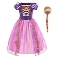 thumbnail image 1 of Vestido de princesa para niña, ropa de fiesta de fantasía, Aurora, Rapunzel, Cenicienta, Bella Durmiente, disfraz de Carnaval de Navidad Fivean unisex, 1 of 2