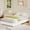 White Corduroy, variant on Garderth Twin Bed Frame,Full Size Low Bed Frame Without Headboard,Thick Fabric Upholstered Platform Bed Queen,King Size Bed Frame With Wood Legs,No Box Spring Needed,Easy Assembly