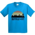 thumbnail image 3 of Inktastic Buffalo New York Skyline Retro Youth T-Shirt, 3 of 5