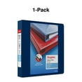 thumbnail image 6 of Staples Heavy-Duty 1 1/2" 3-Ring View Binder with D-Rings and Four Interior Pockets Navy Blue, 6 of 7