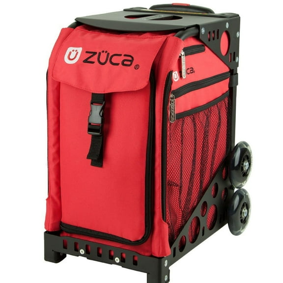 Zuca Chili Insert Bag & Black Frame with Flashing Wheels
