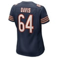 thumbnail image 3 of Women's Nike Nate Davis  Navy Chicago Bears  Game Jersey, 3 of 7