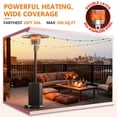 thumbnail image 4 of Seizeen Portable Patio Heaters, 50,000 BTU Outdoor Heaters with Stainless Steel Burner, Propane Heater with Wheels and Fast Ignition System, for Poolside Porch Garden Deck Use, 4 of 11