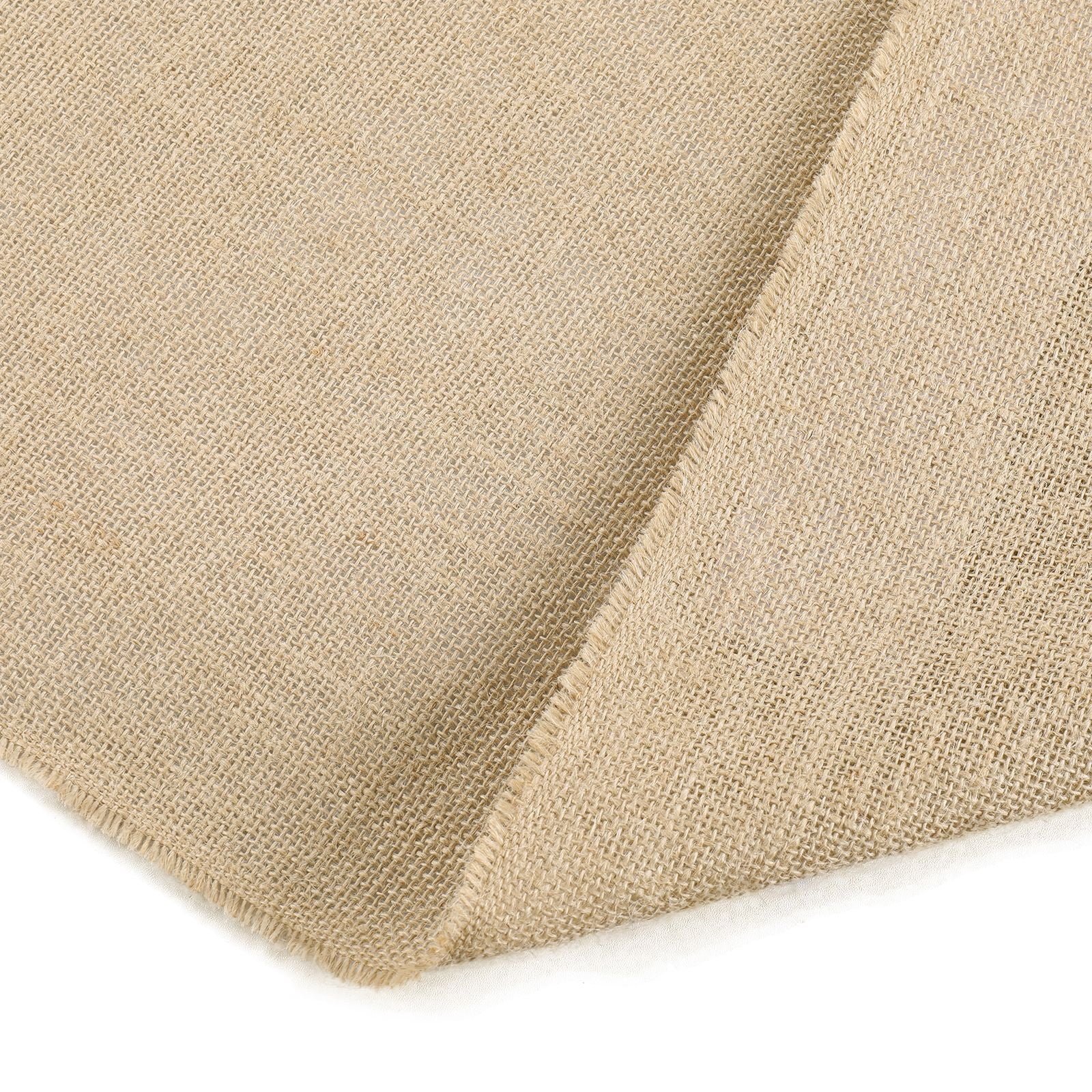 40" x 30ft Natural Jute Burlap Roll, 100% Hemp Fiber, 50x50 Density, 270g Weight, Rustic Decor for Weddings Gardening DIY Crafts