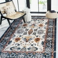 thumbnail image 4 of Luxee Designs Alexandria Collection Xyryl Blue Floral Area Rug 2x3, 4 of 4