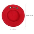 thumbnail image 5 of DEEPCRAFF 1Pack Red Wool Beret Hat for Women with Japanese Artistic Style Party Wear 11.6x11.6in, 5 of 8