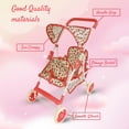 thumbnail image 5 of The New York Doll Collection Double Baby Doll Stroller Floral, 5 of 5