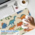 thumbnail image 4 of Long Mouse Pads for Desk,Beige Cartoon Dinosaurs Pattern Desk Mats on Top Of Desks, Desk Mouse Pad Extra Large with 3mm Non-Slip Base and Stitched Edge for Gaming,Office,Work,Home 31.5"x11.8", 4 of 6