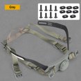 thumbnail image 2 of Correa de bloqueo para la cabeza del casco Cordón ajustable para deportes al aire libre gris, 2 of 7