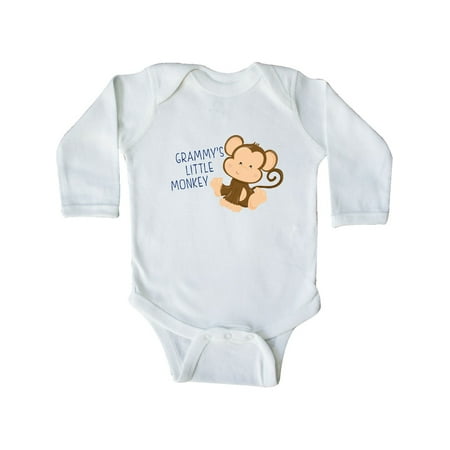 

Inktastic grammy s little monkey Gift Baby Boy or Baby Girl Long Sleeve Bodysuit