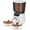 White, variant on Automatic Cat Feeders for Two Cats, 5L/20 Cups Double Automatic Cat Food Dispenser with 2 Stainless Bowls, Timer Setting 20 Portions 6 Meals Per Day, 10s Meal Call, Pet Feeder for Cat