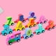 thumbnail image 1 of Tren de juguetes del alfabeto, ayuda educativa temprana, No tóxico para niños (número), 1 of 8
