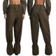 thumbnail image 5 of Sunloudy Pantalones de Mujer, Casual Cordón Amarrado Cintura Color Sólido Elástico Ajustable Tobillo Recto Suelto Pantalones Sunloudy moda, 5 of 6