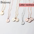 thumbnail image 2 of Bupoey-collar con colgante de 26 letras para hombre y mujer, colgante con iniciales originales de Color plateado, amistad, 2 of 4