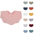 thumbnail image 3 of ZACPNCV Fashionable Solid Color Comfortable And Cute Pleated Newborn Bib For Boys And Girls Green, 3 of 3