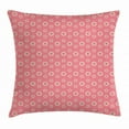 thumbnail image 1 of Floral Throw Pillow Cushion Cover, Flowers with Little Hearts in the Middle Romantic In Love Theme, Decorative Square Accent Pillow Case, 24 X 24 Inches, Soft Pink Light Yellow Purple, by Ambesonne, 1 of 2