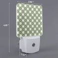 thumbnail image 2 of Fuzoiu Daisy Plaid Green Print Dusk to Dawn LED Night Light with Light Sensor, Energy-Efficient Touch-Safe Night Lamp for Home, Office, and Kids' Rooms-US, 2 of 7