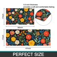 thumbnail image 7 of Pioneer Flower Floral Print Pattern Kitchen Rugs Sets Of 2,Anti Fatigue Kitchen Mat Rugs Non Slip Washable,Decorative Kitchen Floor Mats for Kitchen,Sink,Laundry,17"x30"+17"x47", 7 of 7