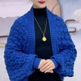 thumbnail image 2 of BUWTTED Scarfs for Women Elegant Open Front Chunky Knitted Shrug Shawl Wrap Cozy Soft Lightweight Fall Warm Winter Scarves Size:One Size, 2 of 3