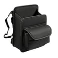 thumbnail image 2 of Organizador de almacenamiento para coche entre los asientos con caja de pañuelos, universal, de cuero sintético PU, para consola de accesorios, 2 of 8