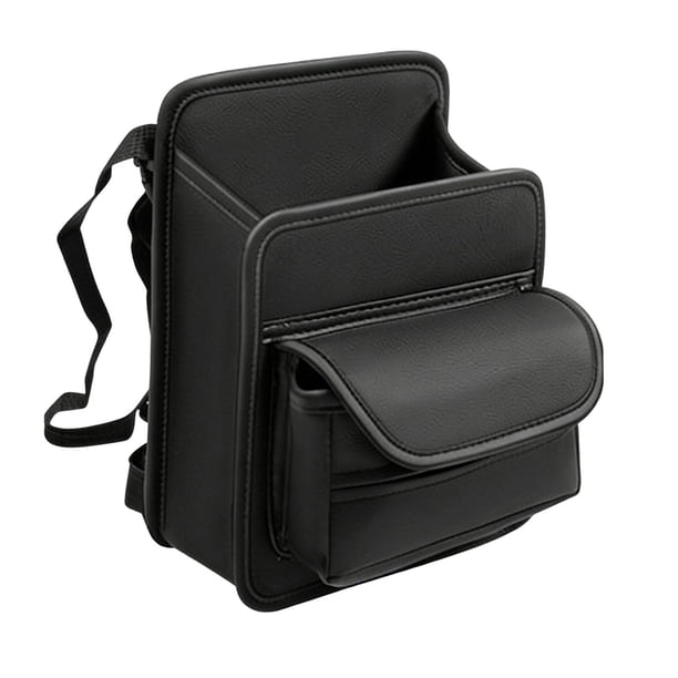 Organizador de coche de PU para de asientos entre los asientos, indispensable para viajes por carretera, bolsa de almacenamiento para el
