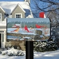 thumbnail image 2 of Briarwood Lane Birds of Winter Cardinals Mailbox Cover, 2 of 3
