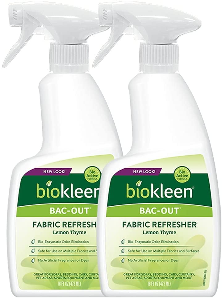 2 Pack Biokleen Bac-Out Fresh, Fabric Refresher, Lemon Thyme - 16 fl oz