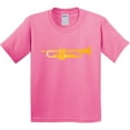 thumbnail image 3 of Inktastic Trumpet Gold Brass Music Instrument Youth T-Shirt, 3 of 5