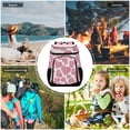 thumbnail image 7 of Backpack Cooler lunch bag 36 Can Capacity Insulated Bag for Camping, Beach, Hiking & Travel Pink Hearts Pattern, 7 of 7