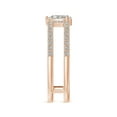thumbnail image 3 of ANGARA Natural 0.4 Ct. Diamond Classic Stackable Ring in 14K Rose Gold for Women (Ring Size: 3), 3 of 9