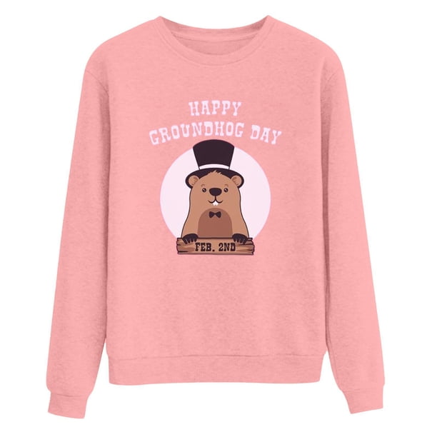 Gibobby Sudadera Mujer Moda sudadera de – Sudadera del día de la Sudadera cómoda para mujer para de la (Rosa, XXL)