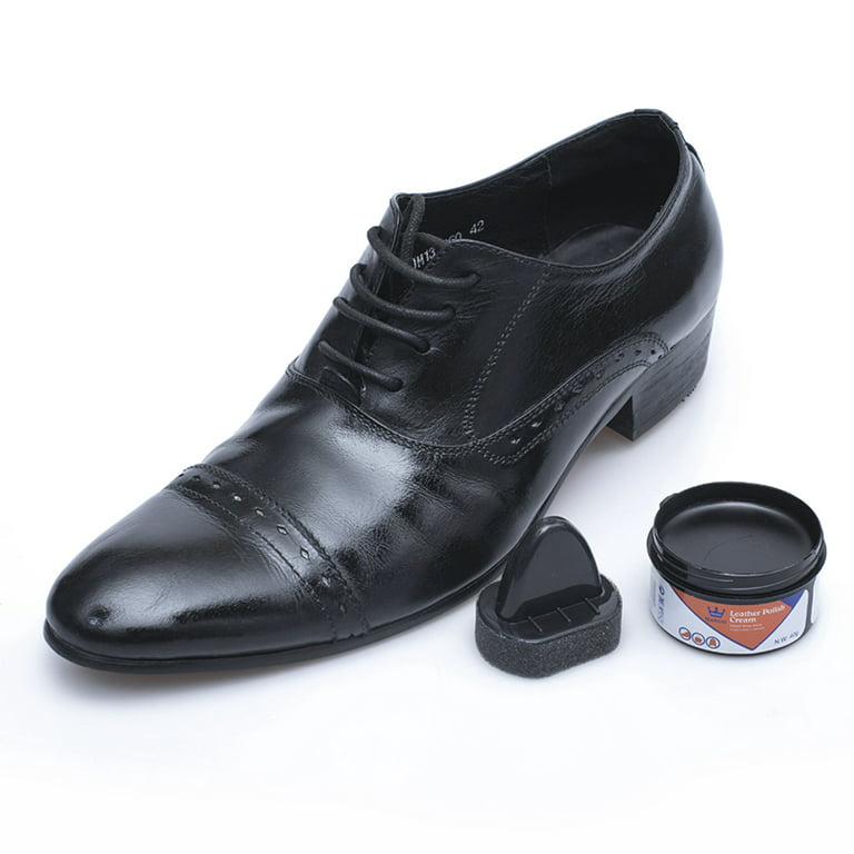 3pk Wax Shoe Polish Black x 50ml Traditional Leather Boot Shine