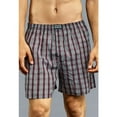 thumbnail image 3 of 6 Men Knocker Boxer Trunk Plaid Shorts Underwear Cotton Briefs Elastic 3XL 50-52, 3 of 6