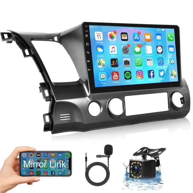 Estéreo de coche Android 10.1" HD Touchscreen Honda Civic