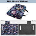 thumbnail image 4 of SEANATIVE Golf Cart Accessories Universal Golf Cart Seat Covers Portable Foldable Design, Anti-Scratch Non-Slip Club Car Front Seat Blanket Towel Machine Washable, Hippie Flower Lotus Violet Blue, 4 of 7
