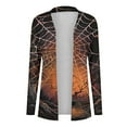 thumbnail image 6 of SOOMLON Halloween Sweatshirt for Women Witch Magic Shirt Witch Letter Print Tops Halloween Costumes Halloween Pajamas Long Sleeve T-Shirt Autumn Cardigan Print Shirt Halloween Cardigan, 6 of 7