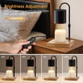 thumbnail image 4 of MQ Candle Warmer Lamp, Electric Candle Warmer Lamp with 2H/4H/8H Timer Dimming Height Adjustable Safety Night Lamp, Home Scented Jar Candles Decor Gifts (2 Bulbs, Black), 4 of 8
