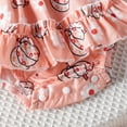 thumbnail image 4 of Rovga Baby Girl Clothes Long Sleeve Pumpkin Prints Romper Bodysuits Dress Headbands Outfits Trend Loungewear Pink 6-12 Months, 4 of 6