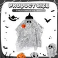 thumbnail image 2 of Vrorvz Halloween Porch Decor Costume Dressup for Festive Yard and Garden Decor with Easy Install Cement Suit for Holiday Celebration In Outdoor and Home Spaces 23in White, 2 of 4