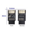thumbnail image 4 of 2X Placa Base USB2.0 9Pines Una TIPO-C A-KEY Convertidor de Conector Frontal USB3.2 TIPO-E Adaptador de Encabezado de Interfaz Tarjeta Extensora, 4 of 7