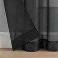 thumbnail image 4 of Eclipse Livia Sheer Rod Pocket 59 x 84 Curtain Panel in Black, 4 of 7