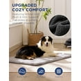 thumbnail image 2 of Colchoneta reversible lavable para jaula de perros Joydeco 112x81 cm gris, 2 of 8