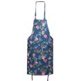 thumbnail image 1 of Bearachild Delantal de cocina Flor Bolsillos dobles Delantales ajustables Poliéster Hogar Barbacoa Cocinar Limpieza Adulto Sin mangas Baberos Suministros Cubiertas para muebles de jardín Azul Bearachild HA073526-02, 1 of 6
