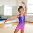 thumbnail image 2 of Girls Athletic Romper Jumpsuit Stretch Long Sleeve Bodysuit Toddler Kids Outfit Clothes, 2 of 5
