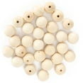thumbnail image 1 of 30Pcs Round Beads, Perforated Round Bead Fine Workmanship Round Hole Bead Kit Easy To Store And Carry  For Home And Professional Use, 1 of 8
