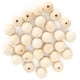 thumbnail image 2 of 30 cuentas redondas de madera perforadas, espaciador de bolas, decoración de joyería, accesorios de 40 mm, 2 of 12