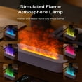 thumbnail image 3 of LPSSTORE Flame Aromatherapy Machine Fireplace Flame Diffuser Aromatherapy Oil Diffuser 150ml Cool Mist Humidifier for Bedroom Office Home Yoga Timer Auto Off Colorful Night Light, 3 of 7